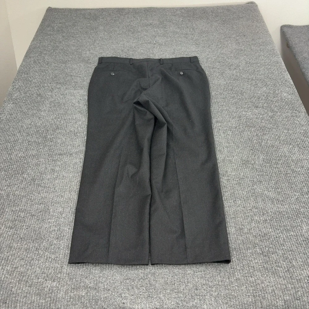 Brooks Brothers Dress Pants Mens 36 Black Wool Stretch Flat Front Classic Style